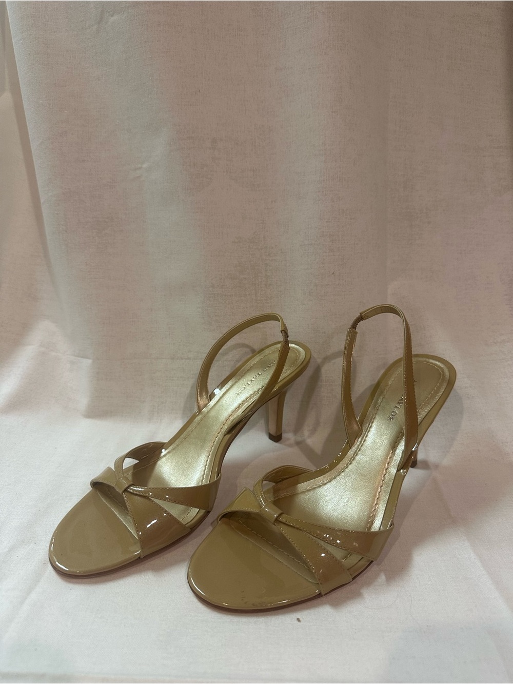 Ann Taylor Nude Kitten Heel Size 6.5
